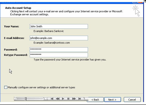 how to set up efax in 확률 2007